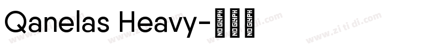 Qanelas Heavy字体转换
